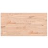 vidaXL Bancada para casa de banho 80x40x2,5 cm madeira de faia maci&ccedil;a