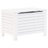 vidaXL Caixa arruma&ccedil;&atilde;o c/ tampa RANA 100x49x54 cm pinho maci&ccedil;o branco