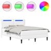 vidaXL Estrutura de cama com colch&atilde;o Branco 120 x 190 cm
