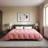 vidaXL Duvet de Ano Inteiro Colchonete Rosa 200 x 220 cm Microfibra