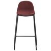 vidaXL 3 pcs conjunto de bar tecido vermelho tinto