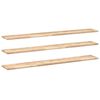 vidaXL Prateleira flutuante 3pcs 120x20x2cm ac&aacute;cia maci&ccedil;a n&atilde;o tratada