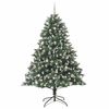 vidaXL &Aacute;rvore de Natal Artificial Verde 240 cm PVC, Pl&aacute;stico e A&ccedil;o