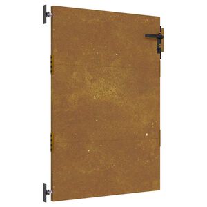 vidaXL Port&atilde;o de jardim 85x125 cm a&ccedil;o corten
