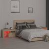 vidaXL Mesas cabeceira c/ LEDs 2 pcs 70x36,5x40 cm carvalho sonoma