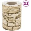 vidaXL Telas de privacidade para jardim 2 pcs 35x0,19m PVC cinzento