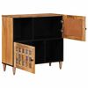 vidaXL Buffet Natural 80 x 33,5 x 75 cm Madeira de manga maci&ccedil;a