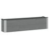 vidaXL Canteiro de jardim elevado Cinzento 150 x 30 x 36 cm alu.