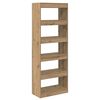vidaXL Gabinete de Livros carvalho artisiano 60 x 30 x 166 cm