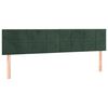 vidaXL Cama boxspring com colch&atilde;o 120x190 cm veludo verde-escuro