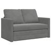 vidaXL Sof&aacute;-cama sem p&eacute;s 122x204x55 cm veludo cinzento-escuro