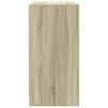 vidaXL Arm&aacute;rio de apoio c/ portas vidro 68x37x75,5 cm carvalho sonoma