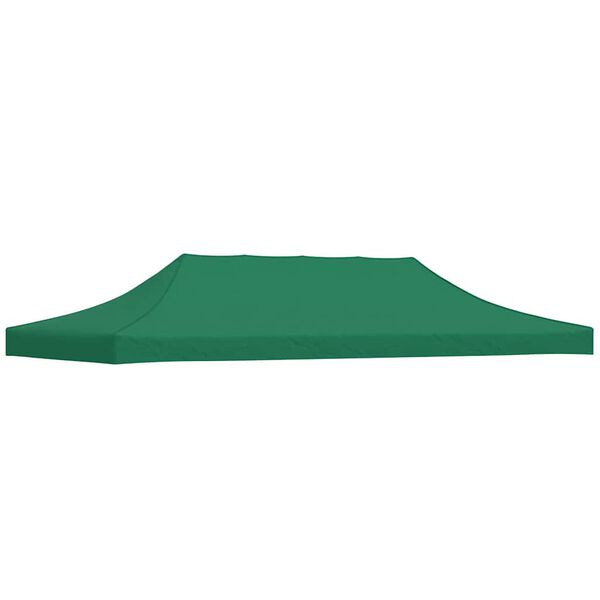 vidaXL Teto para tenda de festas 6x3 m 270 g/m² verde