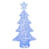 vidaXL &Aacute;rvore de Natal com 160 LEDs Azul 150 cm Acr&iacute;lo