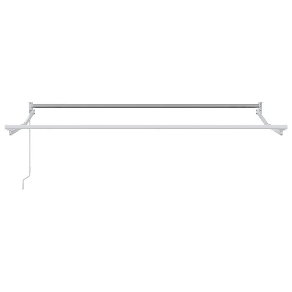 vidaXL Estrutura de toldo retr&aacute;til manual Branco 3 x 2 m Alum&iacute;nio