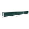 vidaXL Canteiro elevado de jardim aço galvanizado 480x80x45cm verde