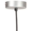 vidaXL Candeeiro suspenso redondo 25 W 28,5 cm E27 prateado