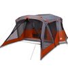 vidaXL Tenda de campismo c/ avan&ccedil;ado para 4pessoas imperme&aacute;vel laranja