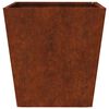 vidaXL Garden Planters 2 pcs 40x40x40 cm a&ccedil;o resistente &agrave;s intemp&eacute;ries