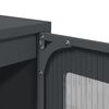 vidaXL Aparador 36x39x107 cm aço laminado a frio antracite