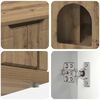 vidaXL Casa para Gatos Carvalho Artesanal 85 x 55 x 50,5 cm