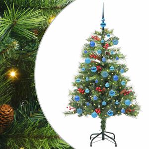 vidaXL &Aacute;rvore de Natal Artificial 150 LED Branco quente PVC e Metal
