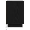 vidaXL Mesas cabeceira c/ luzes LED 2 pcs 38x34x50 cm preto