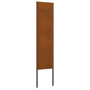 vidaXL Tela de Privacidade para Jardim Ferro Enferrujado 32 x 140 cm