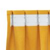 vidaXL Cortinas opacas 2 pcs Amarelo Mostarda 140 x 260 cm Veludo