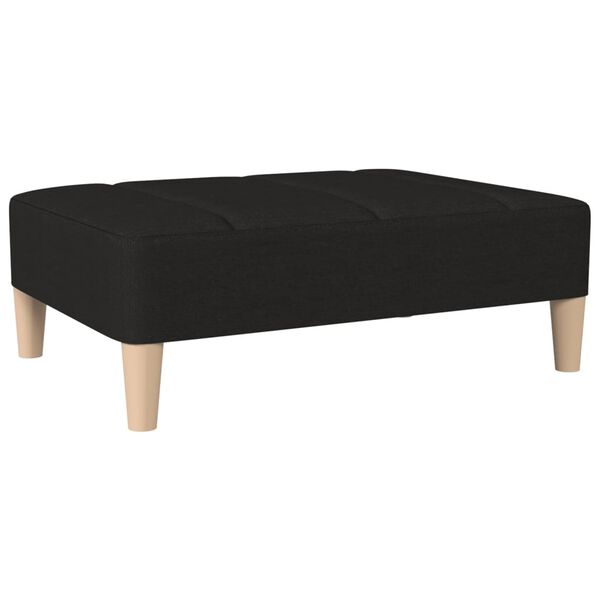 vidaXL Apoio de p&eacute;s 78x56x32 cm tecido preto