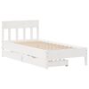 vidaXL Cama sem colch&atilde;o 90x190 cm madeira de pinho maci&ccedil;a branco