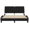 vidaXL Estrutura de cama com LED sem colch&atilde;o 120x200 cm tecido preto