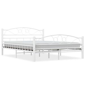 vidaXL Estrutura de cama metal 140x200 cm branco