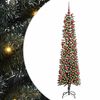 vidaXL &Aacute;rvore de Natal Artificial Verde 180 cm PVC, Pl&aacute;stico e A&ccedil;o