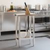 vidaXL Mesa de trabalho para cozinha 55x30x85 cm aço inoxidável