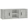 vidaXL M&oacute;vel p/ TV 100x31,5x35 cm derivados madeira cinzento cimento