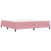 vidaXL Cama Box com colch&atilde;o Rosa 200 x 200 cm tecido