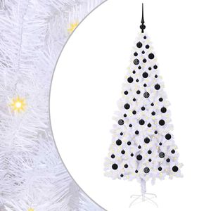 vidaXL &Aacute;rvore de Natal Artificial com 300 LEDs Branco 180 cm PVC e A&ccedil;o