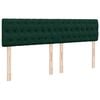 vidaXL Estrutura de cama otomana com colch&atilde;o 160x200 cm verde escuro