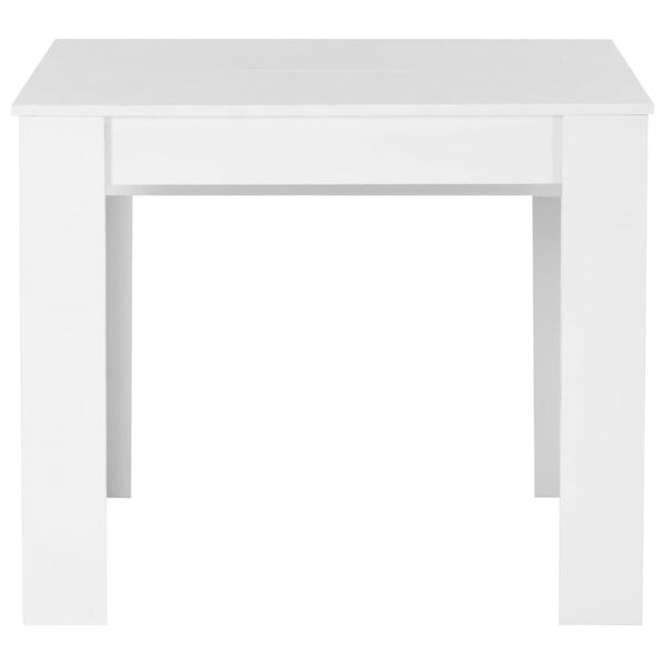vidaXL Mesa de jantar extens&iacute;vel 175x90x75 cm branco brilhante