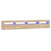 vidaXL M&oacute;vel de TV com luzes LED 240x35x40 cm carvalho sonoma