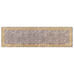 vidaXL Passadeira MARSA Cinzento 100 x 350 cm Poli&eacute;ster e PVC
