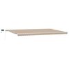 vidaXL Toldo retr&aacute;til Bege 600 &times; 300 cm Tecido e Alum&iacute;nio