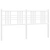 vidaXL Cabeceira de substitui&ccedil;&atilde;o 160 cm metal branco