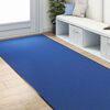 vidaXL Tapete de Entrada Azul e Preto 120 x 250 cm Poliamida e PVC