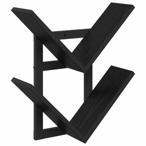 vidaXL Prateleira Flutuante de Parede Carvalho Preto 43 x 15 x 47 cm