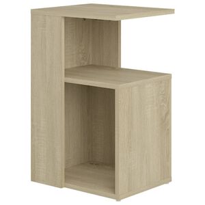 vidaXL Mesa de apoio 36x30x56 cm contraplacado cor carvalho sonoma