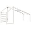 vidaXL Telhado de cama infantil 188x97x113 cm pinho maci&ccedil;o branco