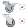 vidaXL 16 pcs rodas girat&oacute;rias 50 mm