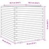 vidaXL Vaso/floreira de jardim 70x70x72 cm madeira de pinho impregnada